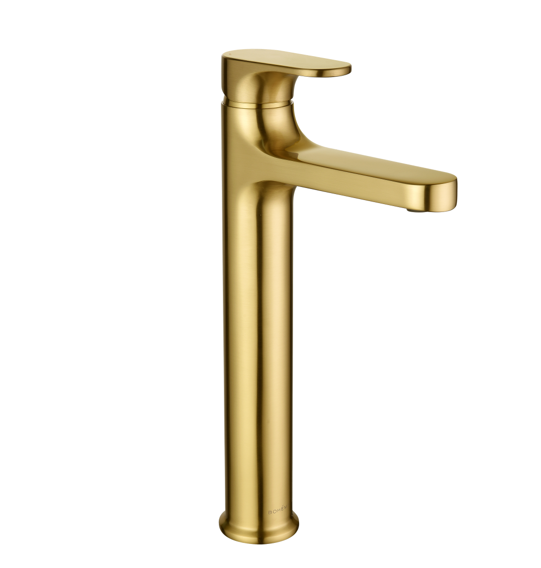 Boheme Spectre Смеситель для раковины высота излива 24,7 см, без донного клапана, цвет: matt gold 452-MG