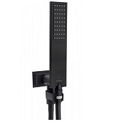 Bossini Apice Душевой гарнитур: душевая лейка, держатель с выпуском, шланг 150 см, цвет: mat black C13011.073