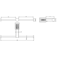 Gessi Rilievo Держатель для туалетной бумаги подвесной, двойной, цвет: chrome 59415#031