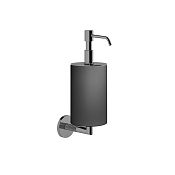 Gessi Ingranaggio Дозатор для жидкого мыла, подвесной, с черн. колбой, цвет: black metal brushed PVD 63814#707