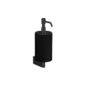 Gessi Origini Дозатор для жидкого мыла, подвесной, с черной колбой, цвет: black metal brushed PVD 66414#707