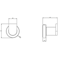 Gessi Emporio Крючок для полотенец одинарный, подвесной, цвет: chrome 38921#031