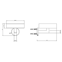 Gessi Tondo Мыльница с керамической чашей, подвесная, цвет: matte black 63601#299