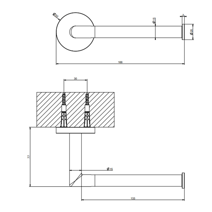 Gessi Tondo Держатель для туалетной бумаги подвесной, цвет: chrome 63655#031