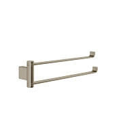 Gessi Emporio Полотенцедержатель подвесной, двойной, поворотный, 32,8 см, цвет: finox brushed nickel 63617#149