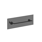 Gessi Tondo Полотенцедержатель для крепления на стекло, 45 см, цвет: matte black 63726#299