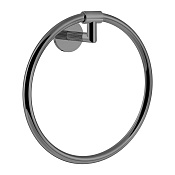 Gessi Ingranaggio Полотенцедержатель кольцевой 22,4 см, цвет: black metal brushed PVD 63909#707