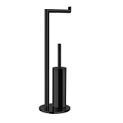 Gessi Emporio Стойка напольная - ершик, держатель бумаги, цвет: matte black 38942#299