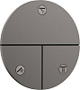 Hansgrohe ShowerSelect S Переключатель потоков воды на 3 источника, внеш. ч., цвет: шлиф. черн хром 15558340