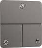 Hansgrohe ShowerSelect Q Переключатель потоков воды на 3 источника, внеш. ч., цвет: шлиф. черн хром 15587340