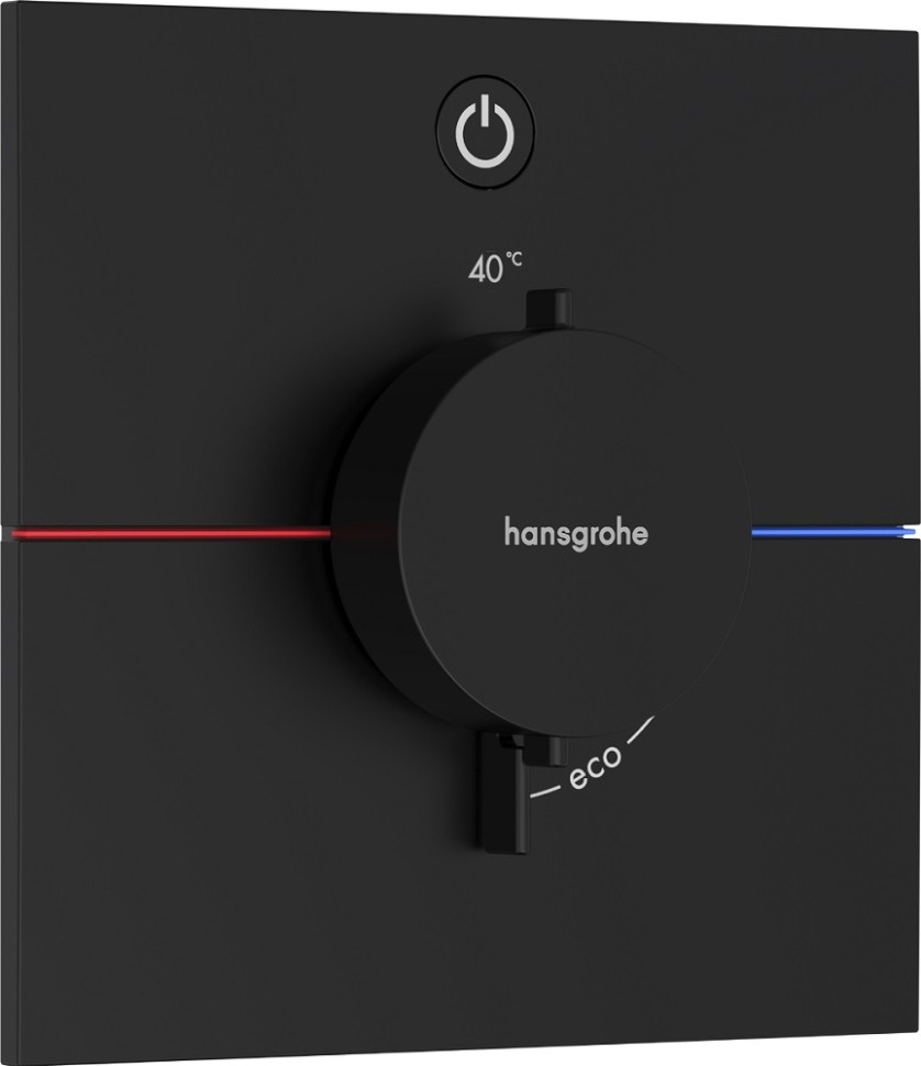 Hansgrohe ShowerSelect E Термостат для душа встраиваемый, внешняя часть, цвет: матовый черный 15571670