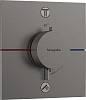 Hansgrohe ShowerSelect E Термостат для душа встраиваемый на 2 потребителя, цвет: шлиф. черный хром 15572340