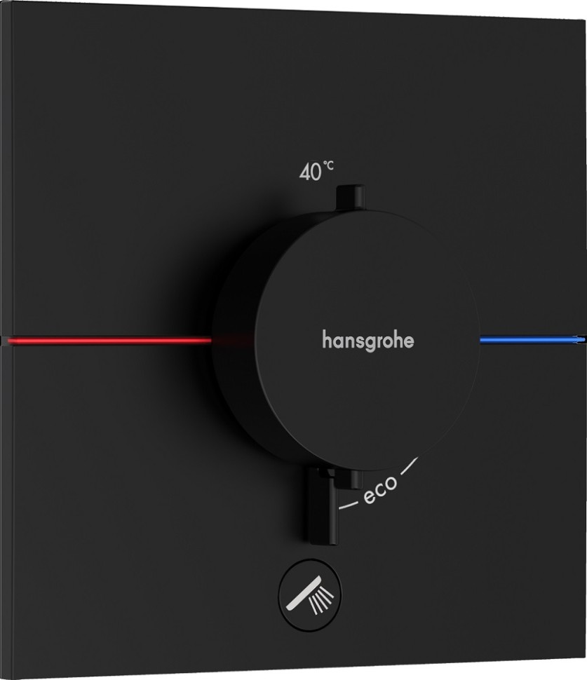 Hansgrohe ShowerSelect E Термостат для душа встраиваемый, внешняя часть, цвет: матовый черный 15575670