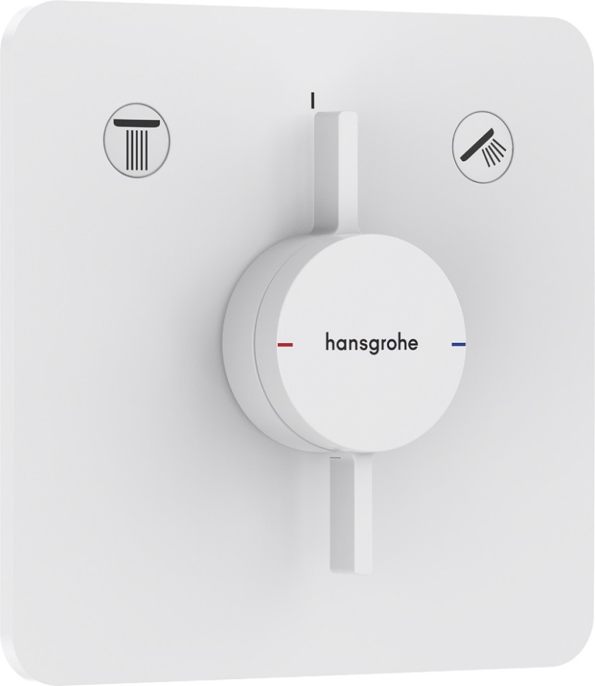 Hansgrohe DuoTurn Q Смеситель для душа встраиваемый на 2 потребителя, цвет: матовый белый 75414700
