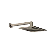 Gessi Emporio Shower Верхний душ 20x20 см, кронштейн настенный 34 см, цвет: finox brushed nickel 47376#149