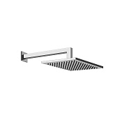 Gessi Emporio Shower Верхний душ 20x20 см 1 вид струи, кронштейн настенный 33,8 см, цвет: chrome 47376#031