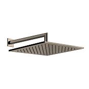 Gessi Emporio Shower Верхний душ 30x30 см, кронштейн настенный 35 см, цвет: finox brushed nickel 47364#149
