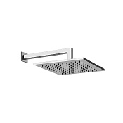 Gessi Emporio Shower Верхний душ 30x30 см 1 вид струи, кронштейн настенный 33,8 см, цвет: chrome 47368#031