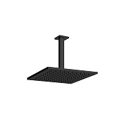 Gessi Emporio Shower Верхний душ 30x30 см 1 вид струи, кронштейн потолочный 26 см, цвет: matte black 47366#299