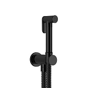 Gessi Tradizione Гигиенический душ, держатель с подводом воды, шланг 125 см, цвет: matte black 14331#299