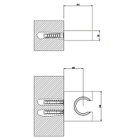 Gessi Rettangolo Держатель для ручного душа неподвижный, цвет: chrome 20157#031