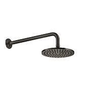 Gessi Inciso Верхний душ 20 см 1 вид струи, кронштейн настенный 40,5 см, цвет: matte black 58148#299