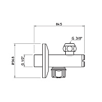 Gessi Technical Accessories Запорный кран-фильтр под раковину, цвет: chrome 01006#031