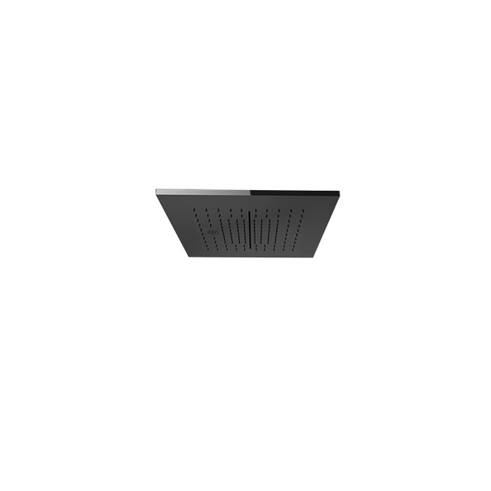 Gessi Mimi Верхний душ встраиваемый в потолок 35x35 см 3 вида струи,внешняя часть, цвет: matte black 57875#299