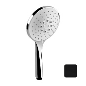 Gessi Emporio Shower Душевая лейка 3 режима струи с белым диском, цвет: matte black 14376#299