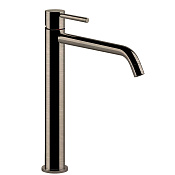 Gessi Via tortona Смеситель для раковины высокий без дон. клап. однорыч., цвет: finox brushed nickel 18606#149