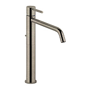 Gessi Via tortona Смеситель для раковины высокий с донным клап. однорыч., цвет: finox brushed nickel 18605#149