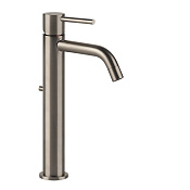 Gessi Via tortona Смеситель для раковины высокий с донным клап. однорыч., цвет: finox brushed nickel 18603#149