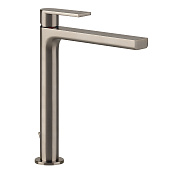 Gessi Via Manzoni Смеситель для раковины высокий с донным клап. однорыч., цвет: finox brushed nickel 38603#149