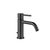 Gessi Via tortona Смеситель для раковины с донным клапаном однорычажный, цвет: matte black 18601#299