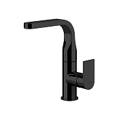 Gessi Via Manzoni Смеситель для раковины с донным клапаном однорычажный, цвет: matte black 47123#299