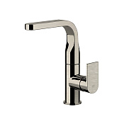 Gessi Via Manzoni Смеситель для раковины с донным клапаном однорычажный, цвет: finox brushed nickel 47123#149