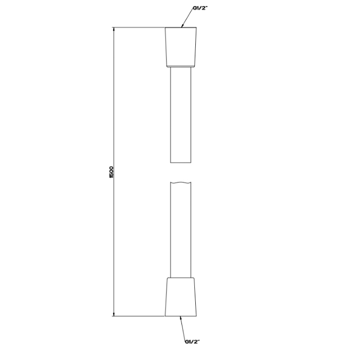 Gessi Ingranaggio Душевой шланг Darkflex 150 см, цвет: matte black 54137#299