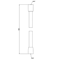 Gessi Ingranaggio Душевой шланг Darkflex 150 см, цвет: matte black 54137#299
