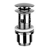 Gessi Technical Accessories Донный клапан для раковины, “Stop&Go”, c переливом, цвет: Chrome 01422#031