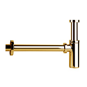 Gessi Technical Accessories Сифон для раковины, круглый, на 1 1/4, цвет: Gold CCP 01377#080