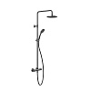 Gessi Emporio Shower Душевая стойка: термостат, верхний душ, лейка, шланг 150 см, цвет: matte black 35181#299