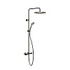 Gessi Emporio Shower Душевая стойка: термостат, верхний душ, лейка,шланг, цвет: finox brushed nickel 35183#149