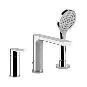 Gessi Emporio Via manzoni Смеситель на борт ванны, на 3 отв., с ручн. душем, цвет: Chrome 38634#031