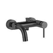 Gessi Via Tortona Смеситель для ванны на 2 потребителя, излив 17,5 см, цвет: matte black 18613#299