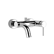 Gessi Via Tortona Смеситель для ванны на 2 потребителя, излив 17,5 см, цвет: chrome 18613#031