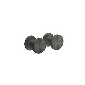 Gessi Origini Смеситель для ванны встраиваемый, 2 потребителя, цвет: black metal brushed PVD 66079#707