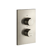 Gessi Via Manzoni Термостат для ванны встраиваемый, 2 потребителя, цвет: finox brushed nickel 38794#149