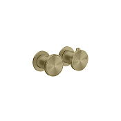 Gessi Origini Термостат для душа, 2 потребителя, запорный вентиль, цвет: finox brushed nickel 66134#149