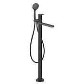 Gessi Emporio Via manzoni Смеситель для ванны, напольный, с душевой лейкой, цвет: Matte Black 24982#299