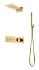 Boheme Fusion Душевой комплект встраиваемый - термостат, верхний душ, 3 потреб., цвет: matt gold 131-MG